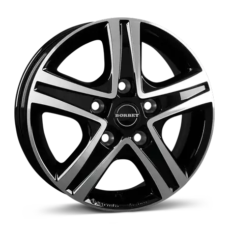 BORBET CWD black polished glossy