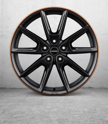 LX18 black matt copper rim 01