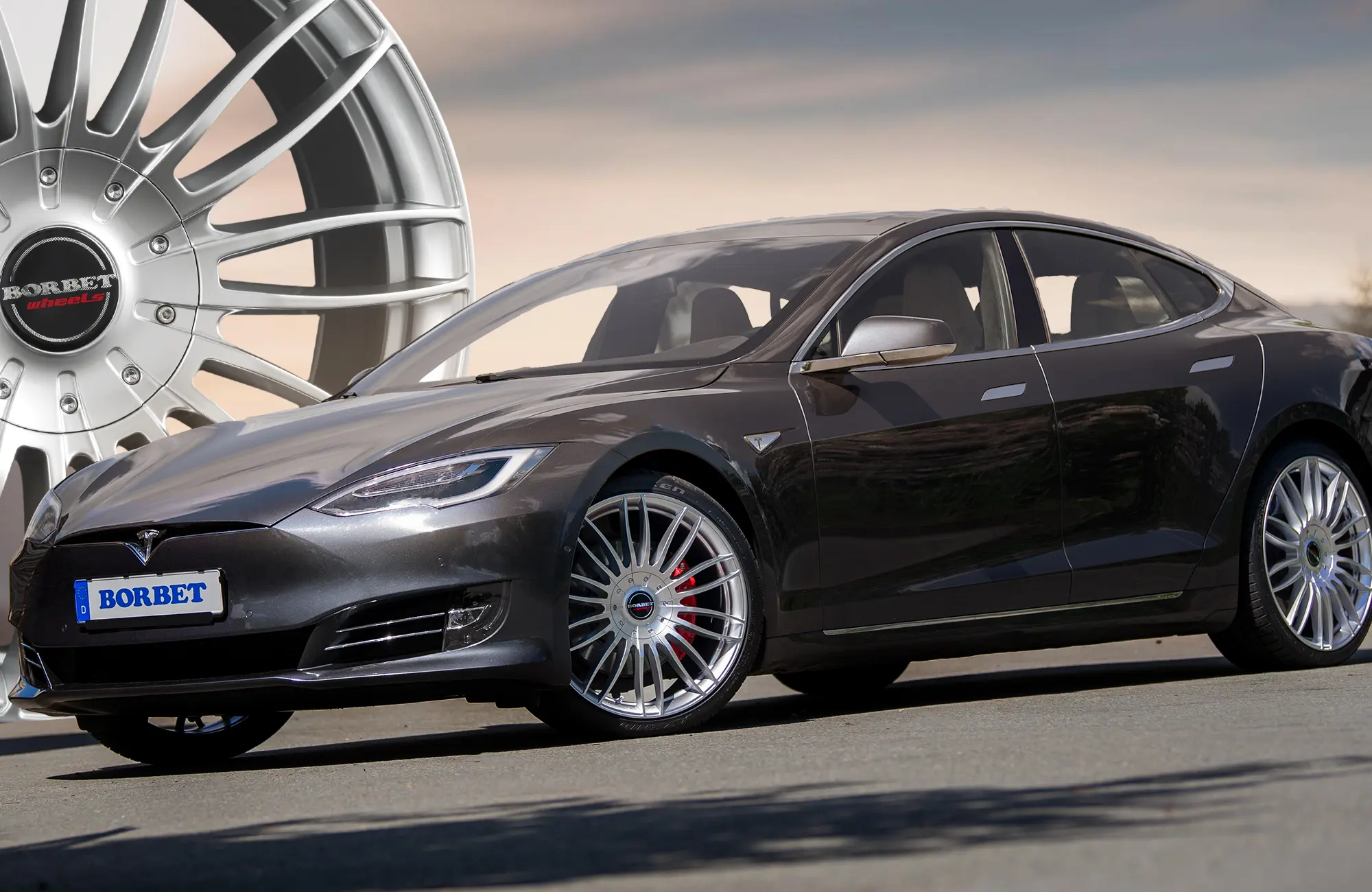 BORBET CW3 Tesla S mit rad