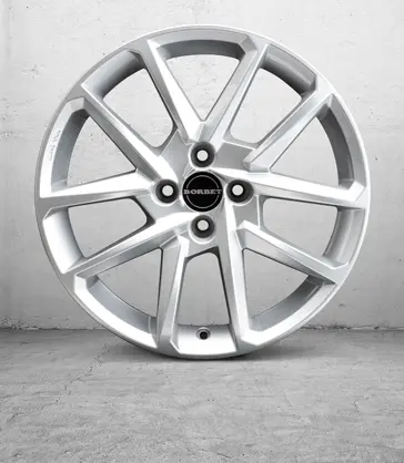 BORBET N 4 LOCH Crystal silver 1