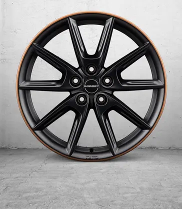 LX18 black matt copper rim 01
