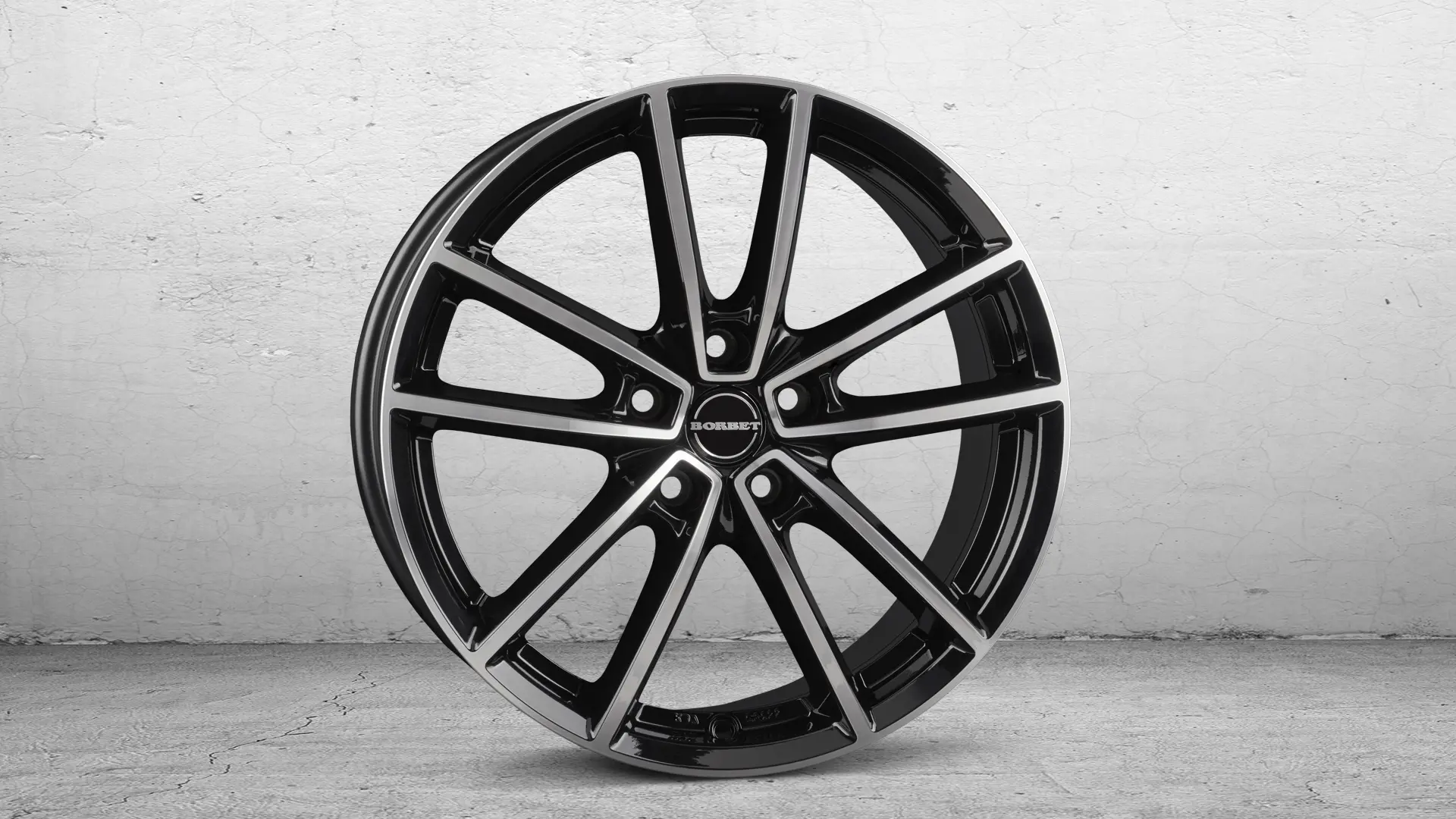 BORBET W black pol glossy