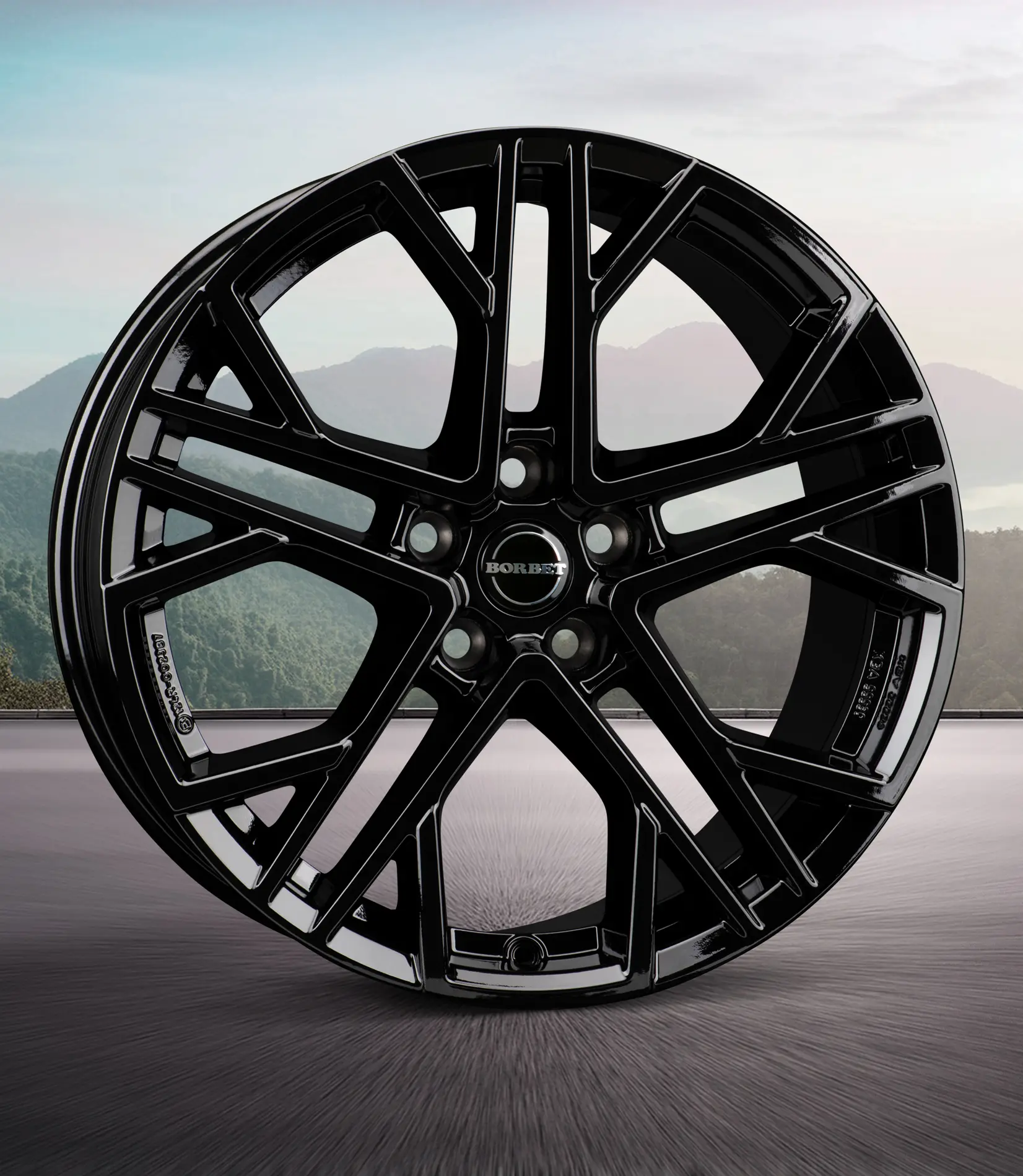 BORBET XV black glossy