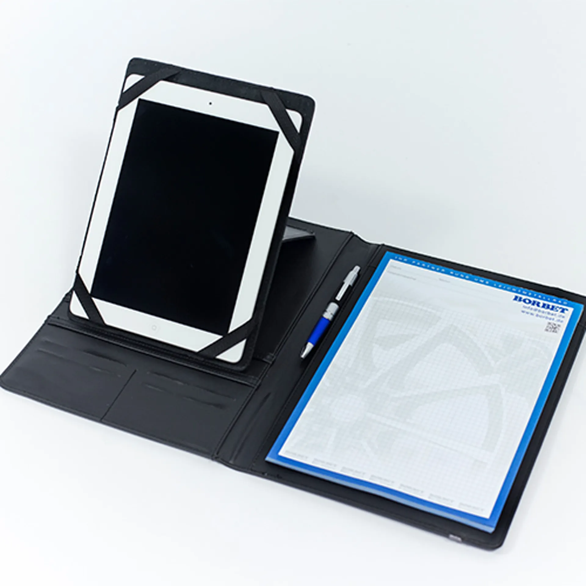 BORBET Tabletmappe mit BORBET-Block &amp; Kugelschreiber